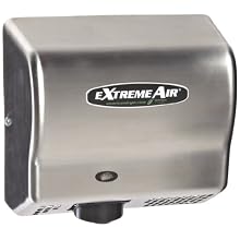American Dryer ExtremeAir EXT7-SS Stainless Steel Cover High-Speed Automatic Hand Dryer, 12-15 Second Dries, 100-240V, 540W Maximum Power, 50/60Hz