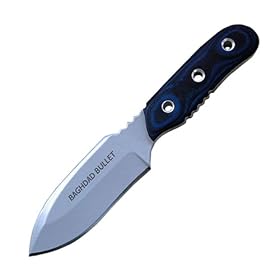 Bagdad Bullet, Blue/Black G10 Handle, Plain
