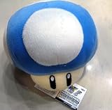 Super Mario Bros.: 8-inch Mini (Blue) Mushroom + Pin