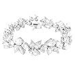 Sterling Silver .925 Stamp Hypoallergenic Nickel Free 7" Colorless White Cubic Zirconia Bracelet
