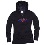 Burn Out Hoodie w/ Crystal Heart with Wings