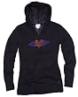 Burn Out Hoodie w/ Crystal Heart with Wings
