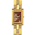 Cacharel - Montre Femme Acier Jaune - CN3515ZY6 - Quartz Analogique - Rectangle - Bracelet acier et Résine Bleue Crème