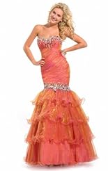 Chiffon/Taffeta/Tulle Crystals Lace Crystal Beaded Applique Evening Dress 