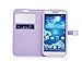 Galaxy S4 Case,Case for Samsung Galaxy i9500,[2PCS HD Screen Protectors]By Ailun, Wallet Case,with S-view Function,PU Leather Case,Credit Card Holder,Flip Cover Skin[Purple]
