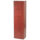 5-Door Cubbies - Mahogany by 
