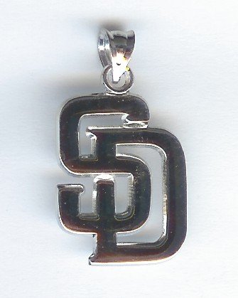San Diego Padres New Sd 1 Charm/Pendant -Choose from 14K/10K, Stainless Steel or Gold Plated