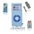 Apple iPod Nano II 2nd Generation Light Blue Skin Case With Belt Clip, Lanyard & Armband