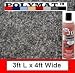 1 (313) Glue + 3ft *4ft Wide Polymat Charcoal Speaker Box Carpet Cabinet Enclosure Carpet Truck Car Trunk Liner, Dash Cover, Interior Headliner Carpet
