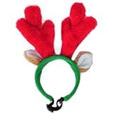 ZippyPaws Holiday Antler Headband - Dog Accessory (Small)