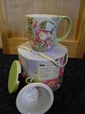 'HOLLYHOCKS' Tea Mug Set by LANG with Beautiful Artwork by Jane Shasky