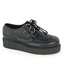 Womens Brothel Creepers Lace Up Platform Ladies Beetle Crusher Flat Shoe Size 3 4 5 6 7 8