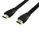 PLANEX ハイスピードHDMIフラットケーブル2mブラック