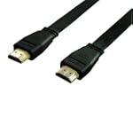 PLANEX ハイスピードHDMIフラットケーブル2mブラック