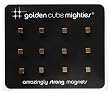 Golden Cube Mighties Magnets - 12 Pack by Three By Three Seattle