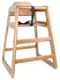 Excellante' Wooden High Chair, Walnut