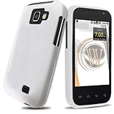 White Rubberized Protector Hard Case for Samsung Transform (M920) Sprint