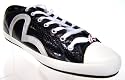 EVISU MENS TRAINERS LEATHER BLACK NEW SIZE UK 6 8 9 10 11 &pound;37.99