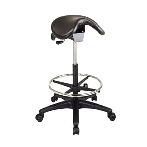 Backless Stool with Saddle Seat - Office Star - ST205