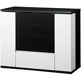 朝日木材加工 回転扉付オーディオラック(32V型までのテレビ設置も可能なタイプ) AS-870MCR