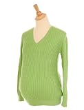 Lilo Maternity Cable V-neck Sweater