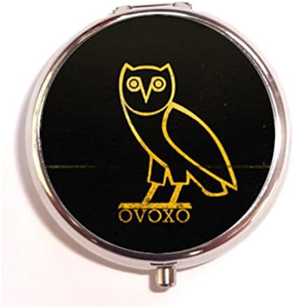 ovoxo owl Custom Classic Round Pill Box Pill Case Medicine Organizers or Purse by Friending Design