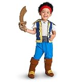 Disney Store/Disney Junior Jake and the Never Land Pirates Jake Halloween Costume for Toddler Boys Size 4T