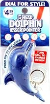 5 Head Dolphin Laser Pointer on Key Chain