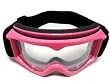 Adult PINK GOGGLES Motocross MX Dirt Bike ATV Off-Road (2718-P)