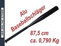 Baseballschläger Alu Baseball Schläger 87,5cm 790gr 35'