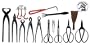 14-pc Bonsai Tool Set Carbon Steel