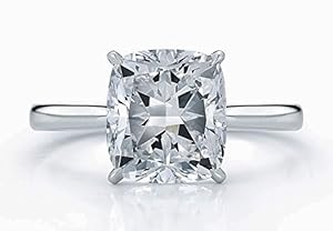 A Rare Diamond 1.8 Ct D Color VVS1 Clarity GIA Certified Cushion Modified Brilliant Solitaire Engagement Ring