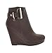 DREAM PAIRS ASH-15 Women's High Fashion Casual Platform Wedge Side Zipper Closure Booties