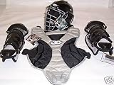 Sporting Goods : 09 Easton 'Black Magic' Youth Baseball Catcher's Set (Ages 9-12)