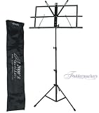 Foldable Black Sheet Music Stand with Bag