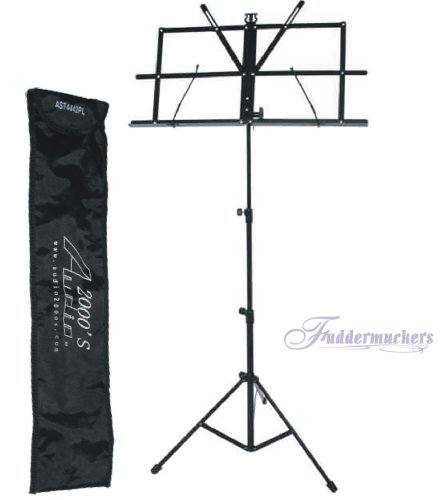 MusicalInstruments: Foldable Black Sheet Music Stand with Bag