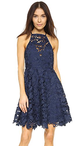 Keepsake The Label Women's Acoustic Lace Dress, Navy, X-Small