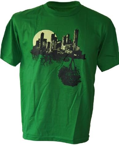 SODAtees Urban City contrast countryside nature Men's T-SHIRT