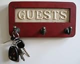 1930's Guests Ceramic Tile Wall Hook Reproduction