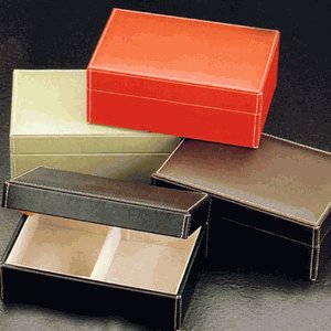 Genuine Leather Jewelry Box Case with Removable Divider