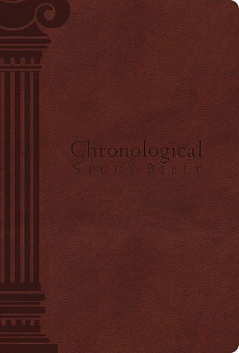 nkjv the chronological study bible imitation leather red full color