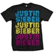 JUSTIN BIEBER SHIRTS - EXCLUSIVE - JUSTIN BIEBER RAINBOW T-SHIRT! BEST PRICE!