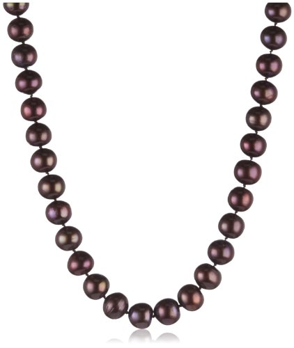Bella Donna Damen-Collier 925 Sterlingsilber vergoldet S&uuml;&szlig;wasser-Zuchtperlen braun 46 cm 6 Preisvergleich