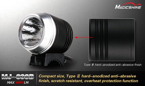 Magicshine MJ-838B Rechargeable LED Front Bike Light 400 Lumen