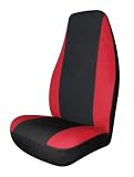 Allison 67-8736RED Red Neoprene Universal Bucket Seat Cover - Pack of 1