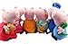 Peppa Pig Family Plush Doll Toys (Includes Peppa, Geroge, Grandpa, Grandma, Mom and Dad Stuffed Toys, Set of 6) By Restassured2