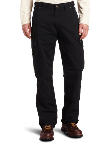 Carhartt Men's Cotton Ripstop Relaxed Fit Work Pant, Black, 28W X 30L