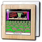 Review 3dRose LLC  / Frog Horror Film - 6 Inch Tile Napkin Holder