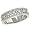 2 Row Pave Diamond Band with Center Diamonds .43cttw