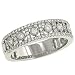 2 Row Pave Diamond Band with Center Diamonds .43cttw